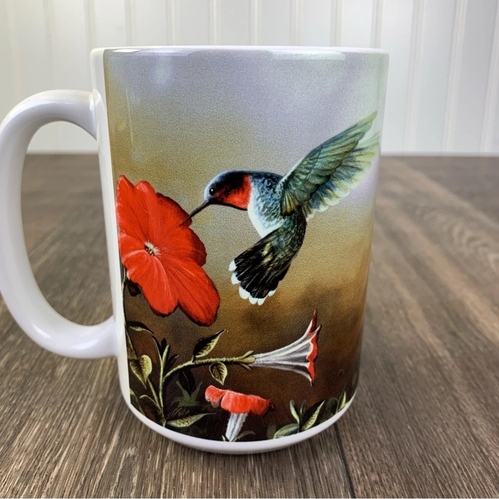 Jim Hansel Ruby Throated Hummingbird Mug Coffee Cup Bird Watching Birding